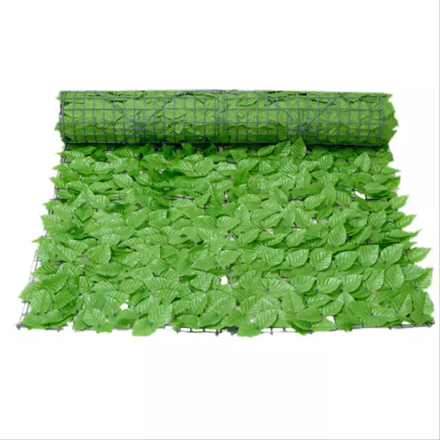 Künstlicher Efeu Sichtschutz künstliche Hecken Zaun Faux Ivy Vine Leaf 3M x 1M