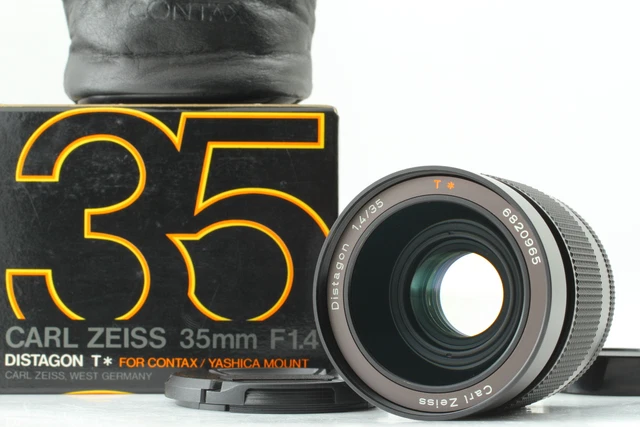NEAR MINT+3 IN BOX Contax Carl Zeiss Distagon 35mm f1.4 AEG Lens C/Y From JAPAN