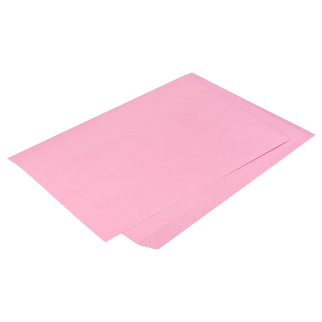 Cartulina Recortes Álbum Papel 11.7" x 16.5", 74 Lb/200 Gsm, Rosa 50uds