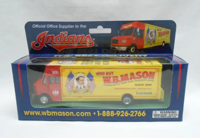 W.B. Mason Limited Ed Promo Collectible Cleveland Indians 7" Toy Delivery Truck