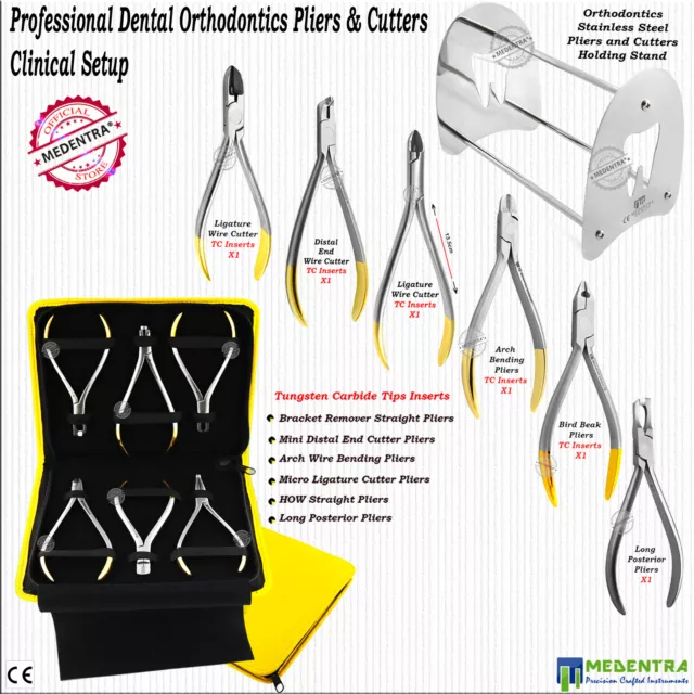 Orthodontics Setup Dental TC Cutters Distal End Ligature Wire Bending Pliers Lab