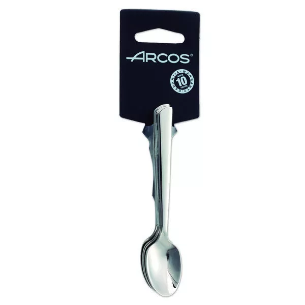 Juego de cucharas de moka Arcos Toscana  574100 monoblock de una pieza de acero