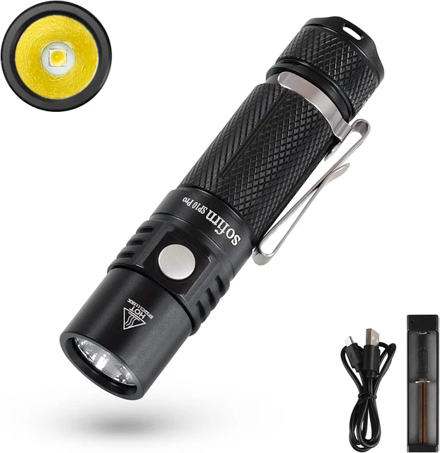 Sp Torch SOFIRN SP10 PRO Led Torch, AA Torch with Anduril 2 UI, Small Keychain ...
