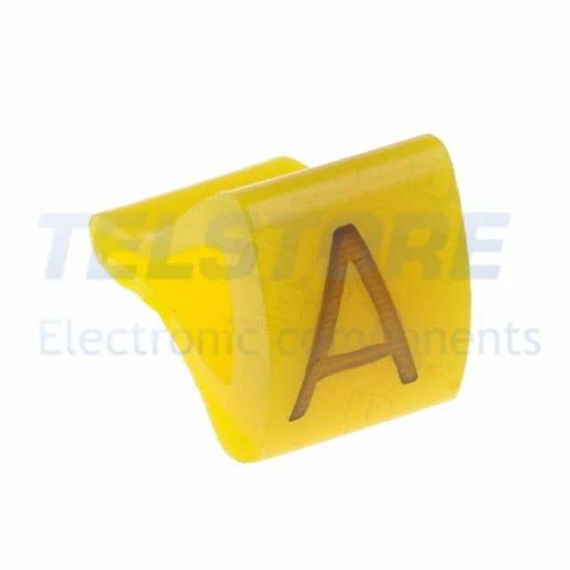 1Confezione  Segna cavi per cavi e fili 1,7÷3,5mm H 6mm A 6mm L 5mm  .