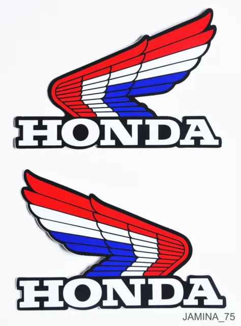 Honda Wing CR CR250 Elsinore Motocross ATV ATC Fuel Gas Tank Sticker Decal Logo