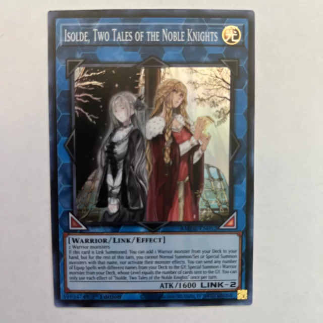 YUGIOH Super Rare AMDE-EN052 Isolde, Two Tales of the Noble Knights Yu-gi-oh! NM