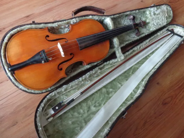 Alte Violine 4/4 Geige markenlos