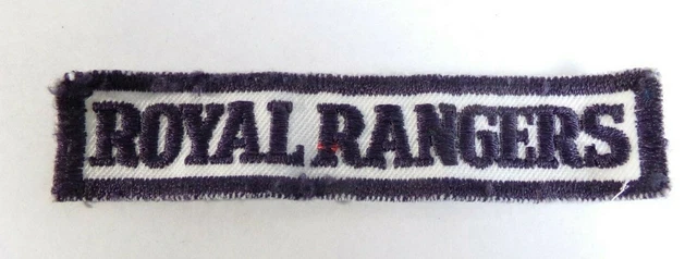 Uk Rangers Patch VINTAGE ROYAL RANGERS Patch Uniform Patch 1980's Scouting 3 3/4