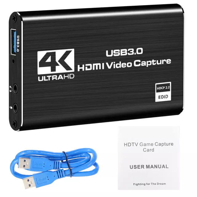 NEW 4K Audio Video Capture Card For USB 3.0 HDMI Video Capture Device Full HD