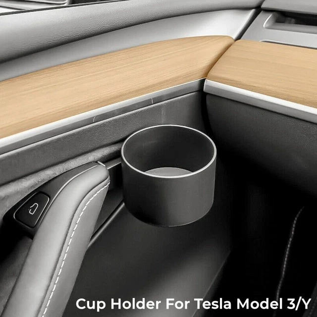 Voiture Bouteille Support Eau Tasse Rangement Agenda Auto Accessoire Pour Tesla
