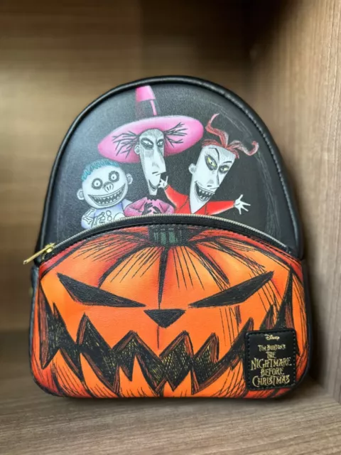 Loungefly Disney Nightmare Before Christmas Oogie Boogie Pumpkin Mini Backpack