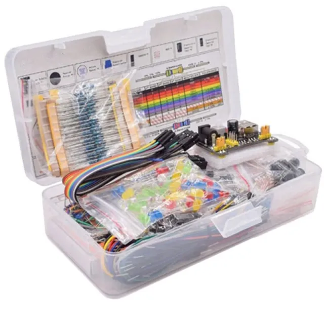 Breadboard Set Electronics Component Starter DIY Kit with Plastic Box for 4540