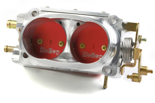 Holley EFI 112-503 Hi Flow EFI Throttle Body 2 x 58mm Clear Coat