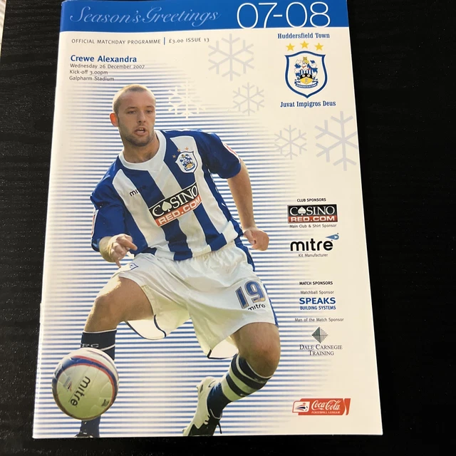 HUDDERSFIELD TOWN FC V Crewe Alexandra Fc 26/12/2007 Coca Cola League 1