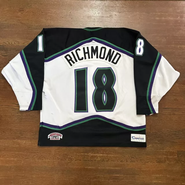 Vintage 1990s James Richmond Buffalo Wings Game Worn Roller Hockey Jersey RHI