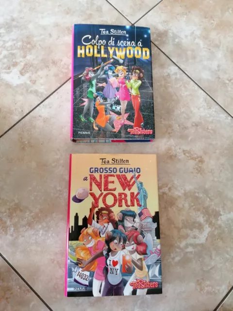 2 libri tea stilton Sisters Colpo Di Scena A Hollywood Grosso Guaio A New York