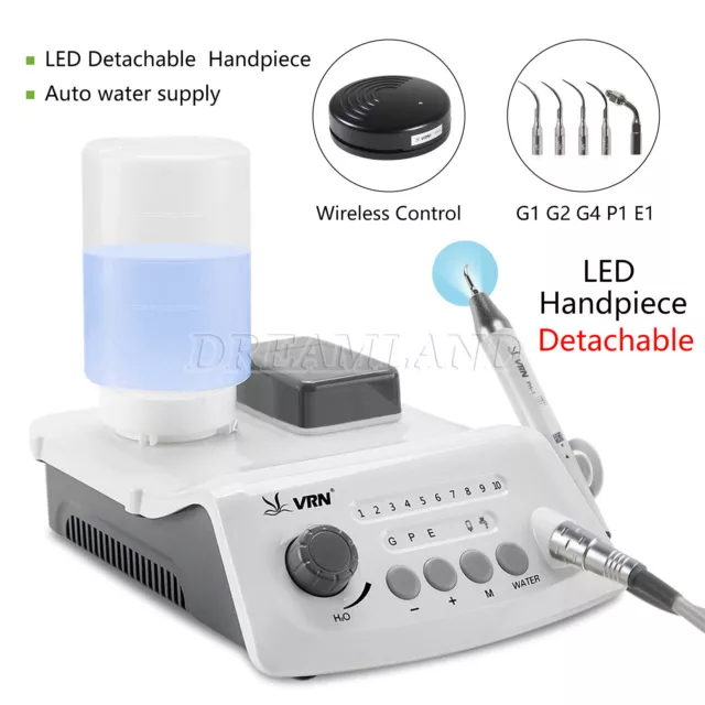 Dentaire LED Ultrasonic Scaler with Handpiece Tips Fit EMS WOODPECKER A8
