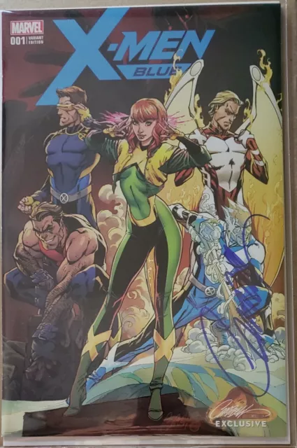 X-Men Blue 1 J Scott Campbell Excl Variant Cover A Lmtd Signed Marvel Comics
