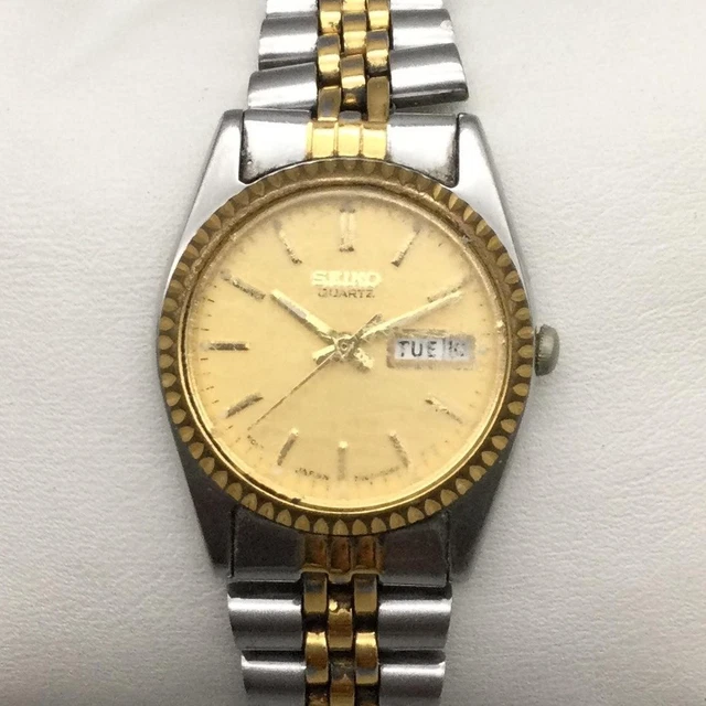VINTAGE SEIKO WOMENS Watch Digital Gold Tone 23mm L012-5059  display picture 1
