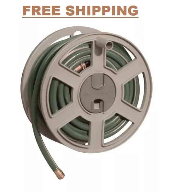 100 FT. SIDEWINDER Mounted Resin Hose Reel Taupe Finish Wall Mounted Sturdy  New £43.66 - PicClick UK