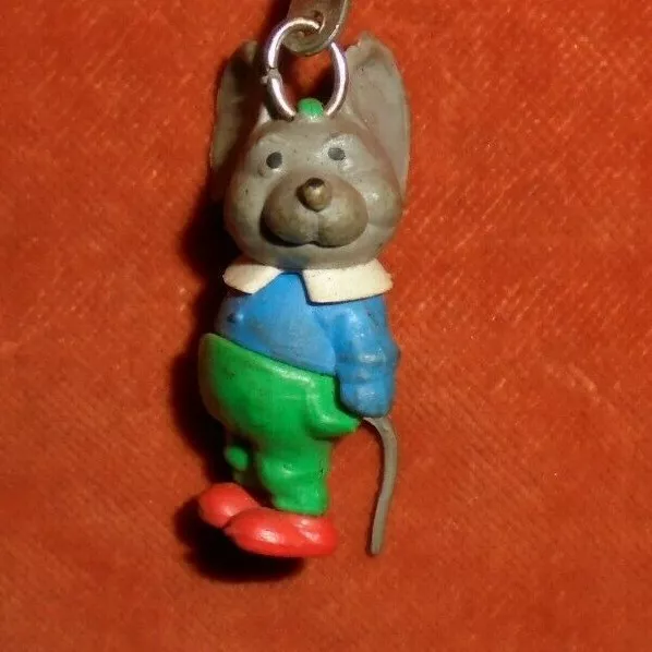 Porte-clés Key ring Jolie figurine Souris col claudine - ROYCO - la tête tourne