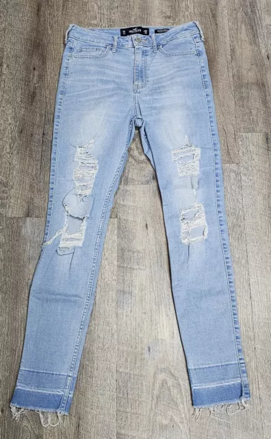 Hollister Mid-rise Super Skinny Distressed Jeans Women’s Size  7R  28X29