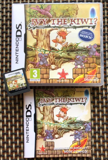 Nintendo DS Ivy The Kiwi Complete Cartridge Case Manual Genuine Great Condition
