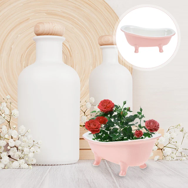 Vaso Succulente In Ceramica Forma Umana Seduta – Design Moderno, Con Foro Di Drenaggio, Per Piante Grasse E Cactus - 3