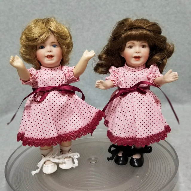 9" Artist Antique Reproduction French Bisque Porcelain SFBJ Dolls Doll Lot