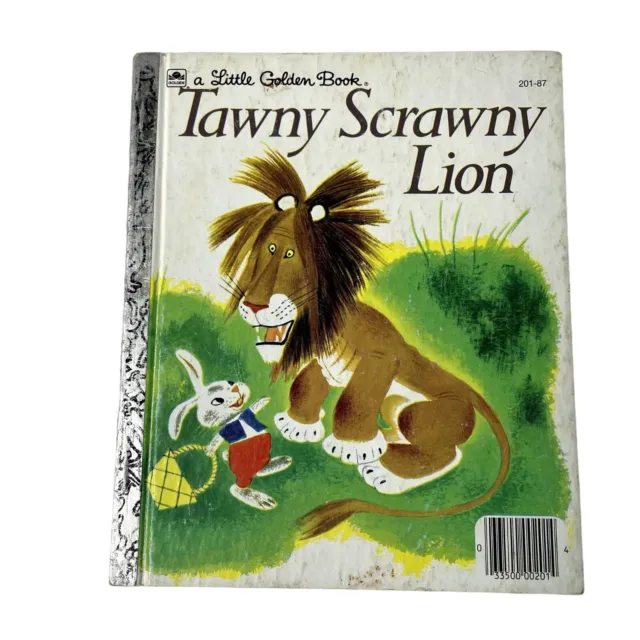 TAWNY SCRAWNY LION Little Golden Book 1952 Childrens Book Fairy Tale u ...