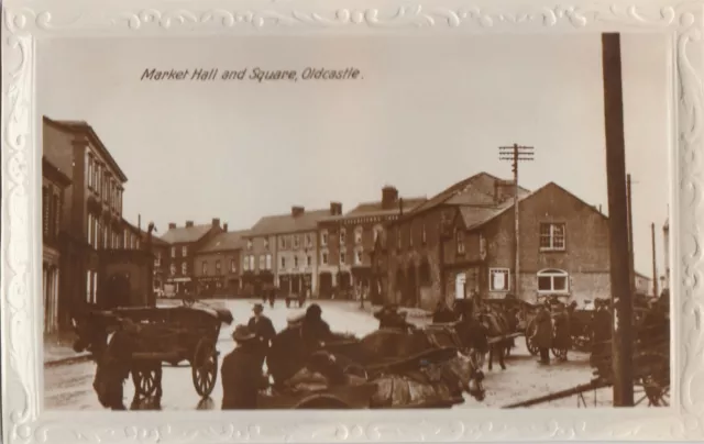 a irish meath eire old antique postcard ireland market hall oldcastle