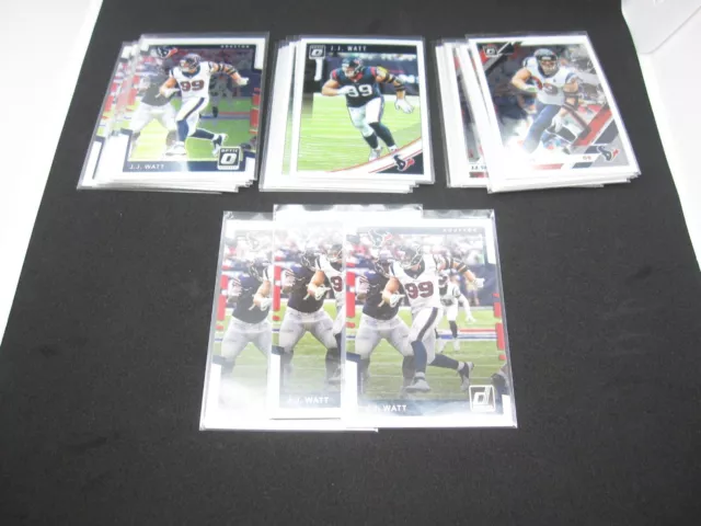 Mix Lots of 24 Tops 2017~2019  J.J. Watt Football Optic/Donruss Card (F47)