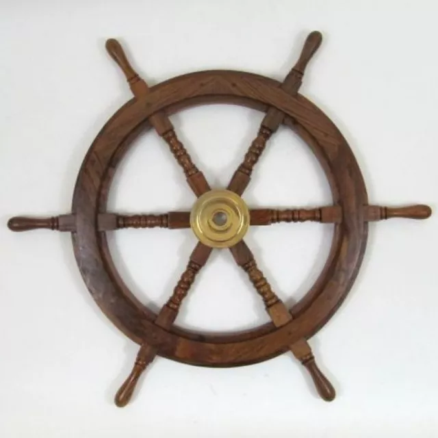 Enviar Rueda Madera 30" Diámetro ~ Madera ~ Pirata Decoración ~ Náutico