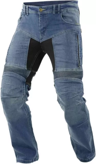 Jeans da per moto con kevlar e protezioni ginocchia e fianchi omologate CE C.E.