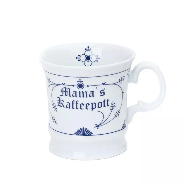 Herrenbecher Indisch blau Mamas Kaffeepott Becher Tasse Kaffee Tee Cappuchino