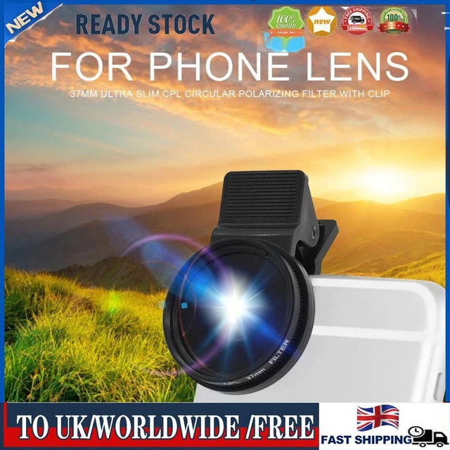 37mm CPL Filter with Clip for Phone Lens Ultra Slim Circular Accessories