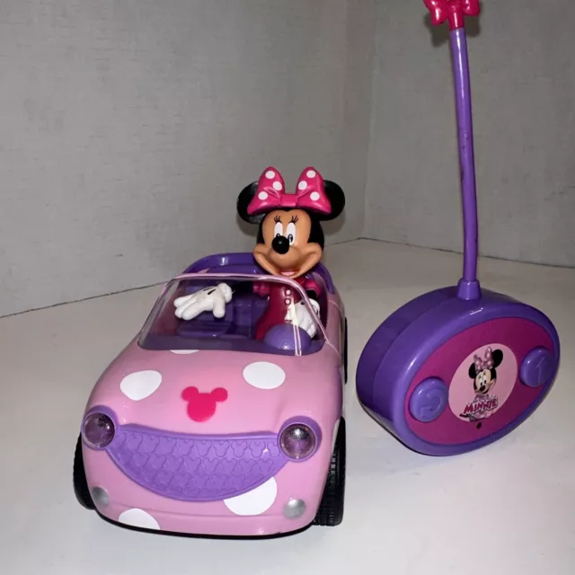 Lot of 2 Disney Junior Minnie & Mickey Mouse Remote Control Town Car  Exclusive