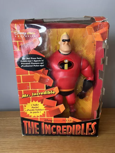 The Incredibles Mr Incredible 12" Talking Figure Boxed Disney Store Exclusive