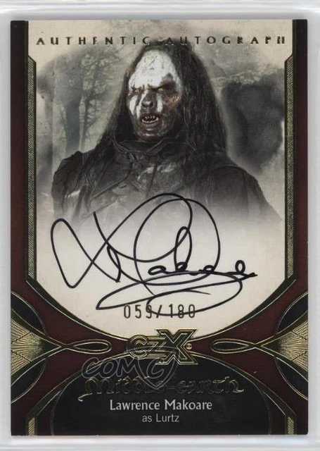 2022 Cryptozoic CZX Middle-Earth 59/180 Lawrence Makoare Lurtz #LM-L Auto 10a3
