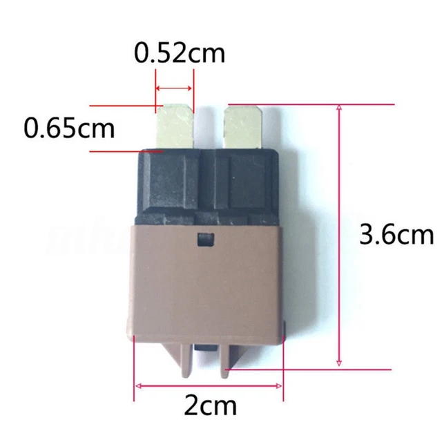 5~30A Car Manual Circuit Breaker Blade Fuse 12V/24V Resettable Boat Marine Rally