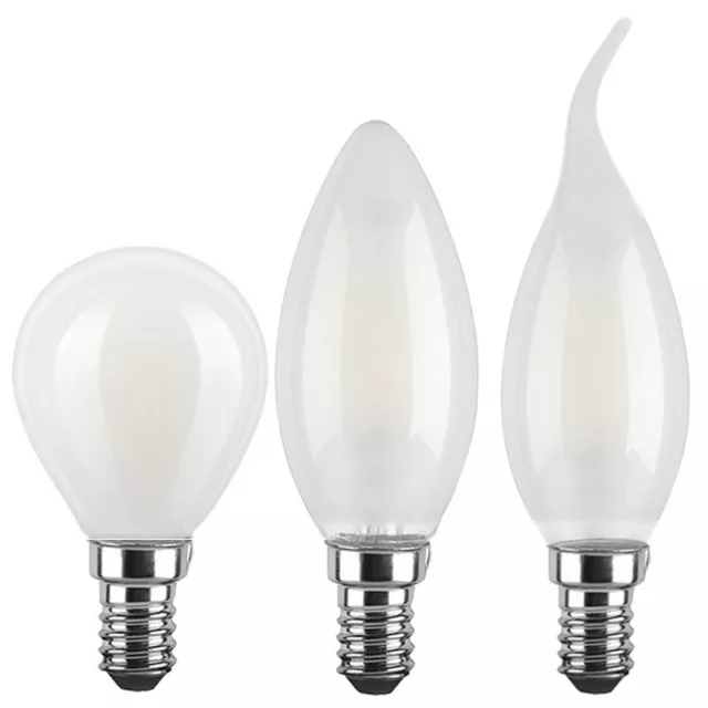 V-Tac Lampadine Led E14 4W Lampada Filamento Sfera Fiamma Torciglione Opaca