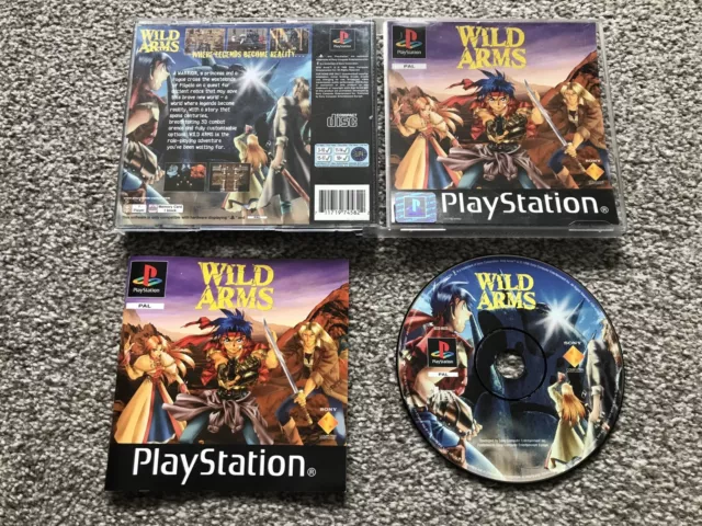 Wild Arms Sony Playstation 1 Ps1 Game With Manual Official Uk Pal