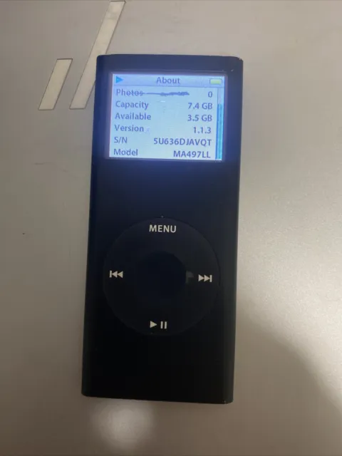 Apple iPod nano 2nd Generation MA497LL 8 GB Black A1199