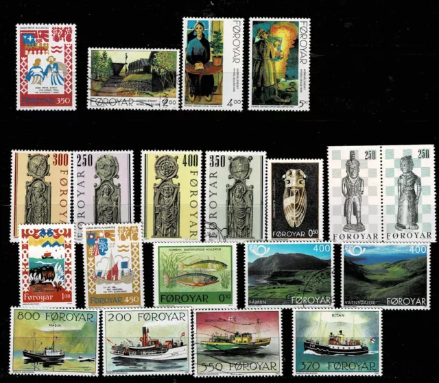 12804- Faroe Islands, collection of stamps. Føroyar,  Fær Øer, Færøerne