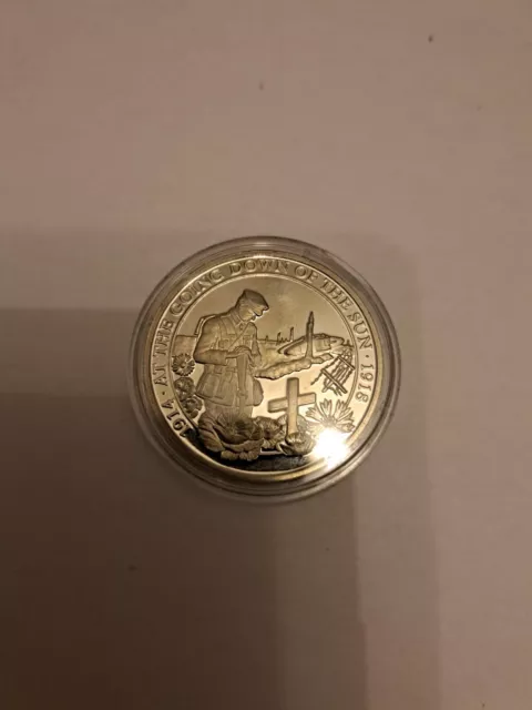 Half Crown 2018 Elizabeth II Rememberance Coin, The Going Down Of The Sun 1918