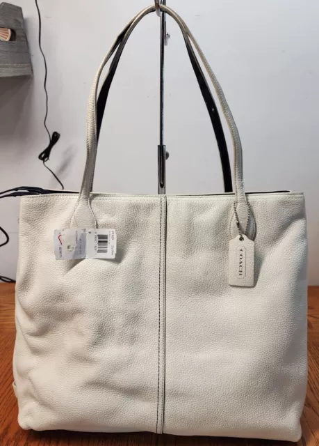 NWT Coach XL Leather Shopper Travel Tote 29429 Parchment