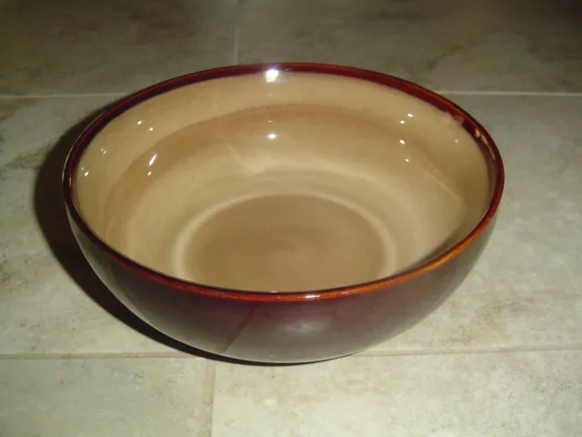 Sango Nova Brown Soup/Cereal Bowls 6.75 in. Diameter