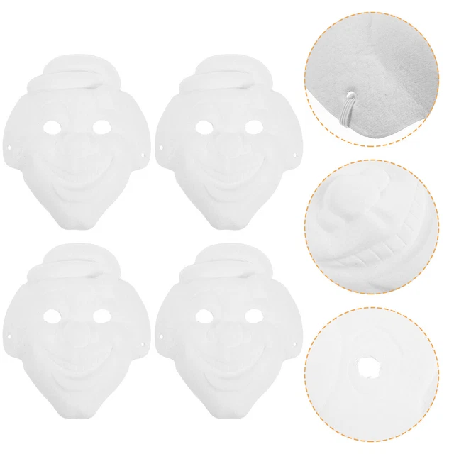 6 pz maschera viso completa disegnata a mano maschera clown decorazione animale maschera da sciocco immagini
