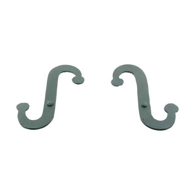 Renovators Supply 2 Pair Black Shutter Dog S Shaped Wrought Iron Material 9