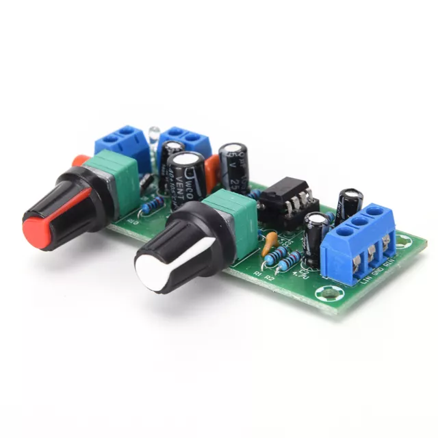 DC 12V-24V Low-pass Filter NE5532 Subwoofer Process Pre-Amplifier Preamp Boar'L~